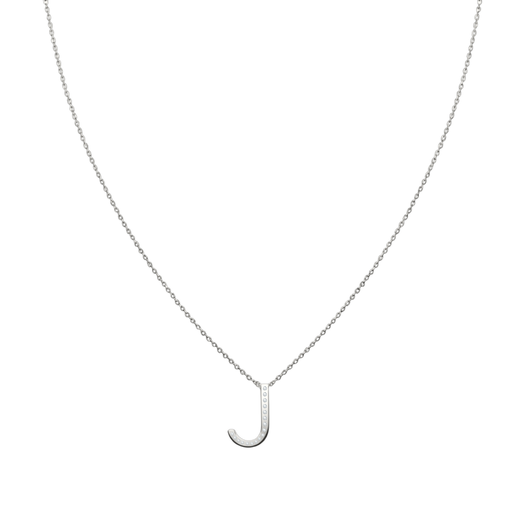Collar Signa ‘J’ Oro 10k con Diamantes