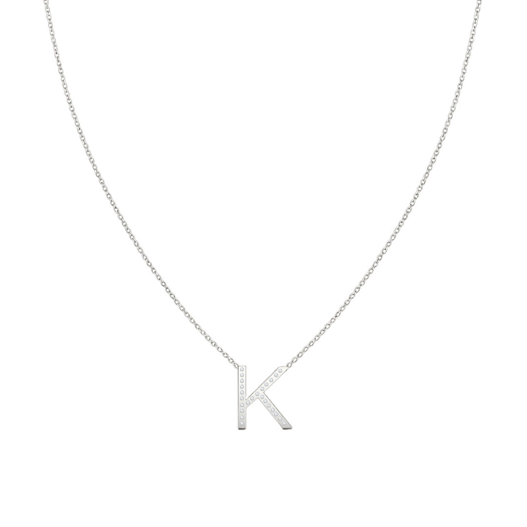 Collar Signa ‘K’ Oro 10k con Diamantes
