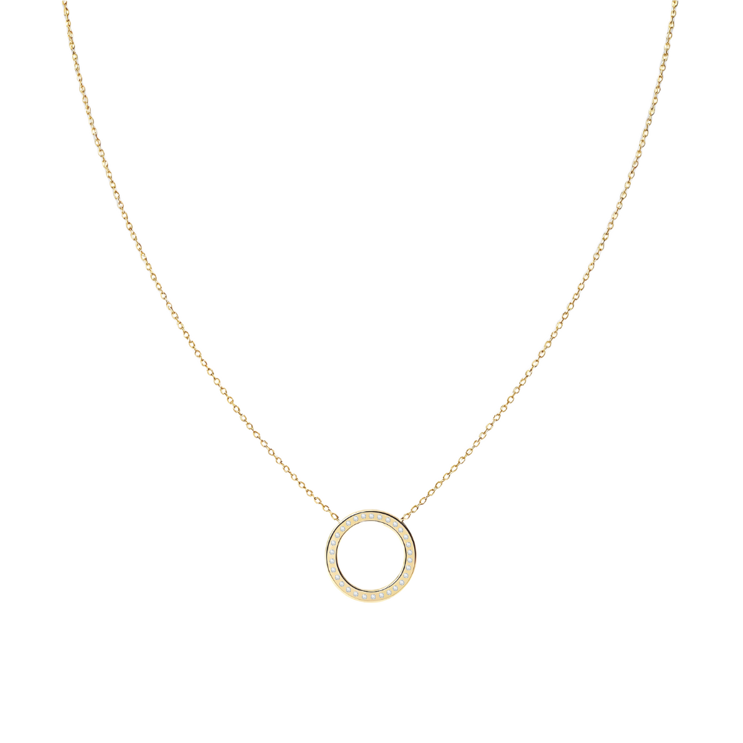 Collar Signa ‘O’ Oro 10k con Diamantes