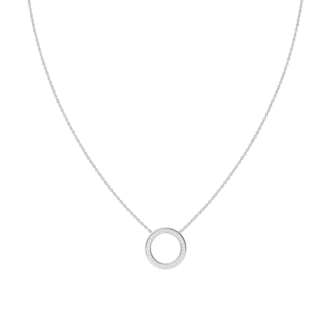 Collar Signa ‘O’ Oro 10k con Diamantes