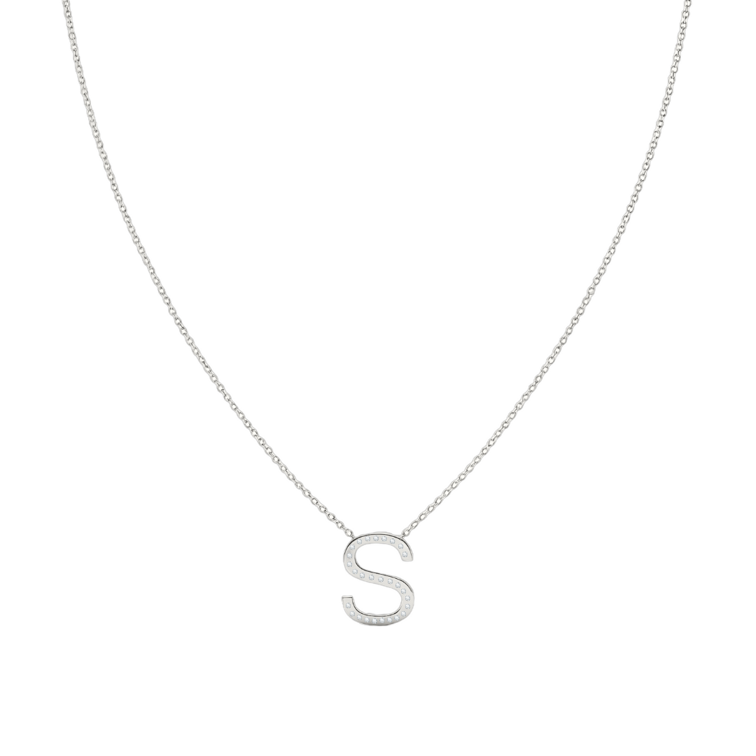 Collar Signa ‘S’ Oro 10k con Diamantes