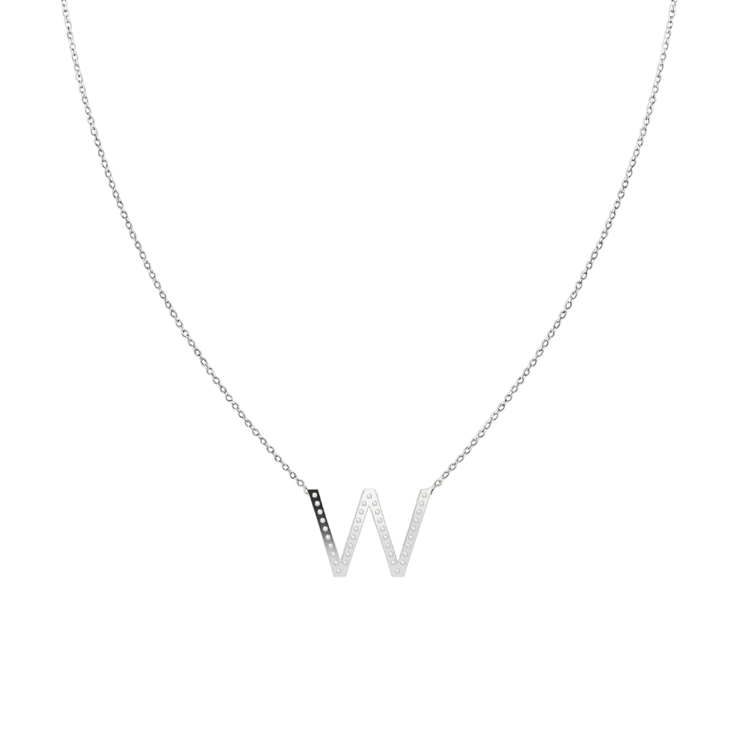 Collar Signa ‘W’ Oro 10k con Diamantes