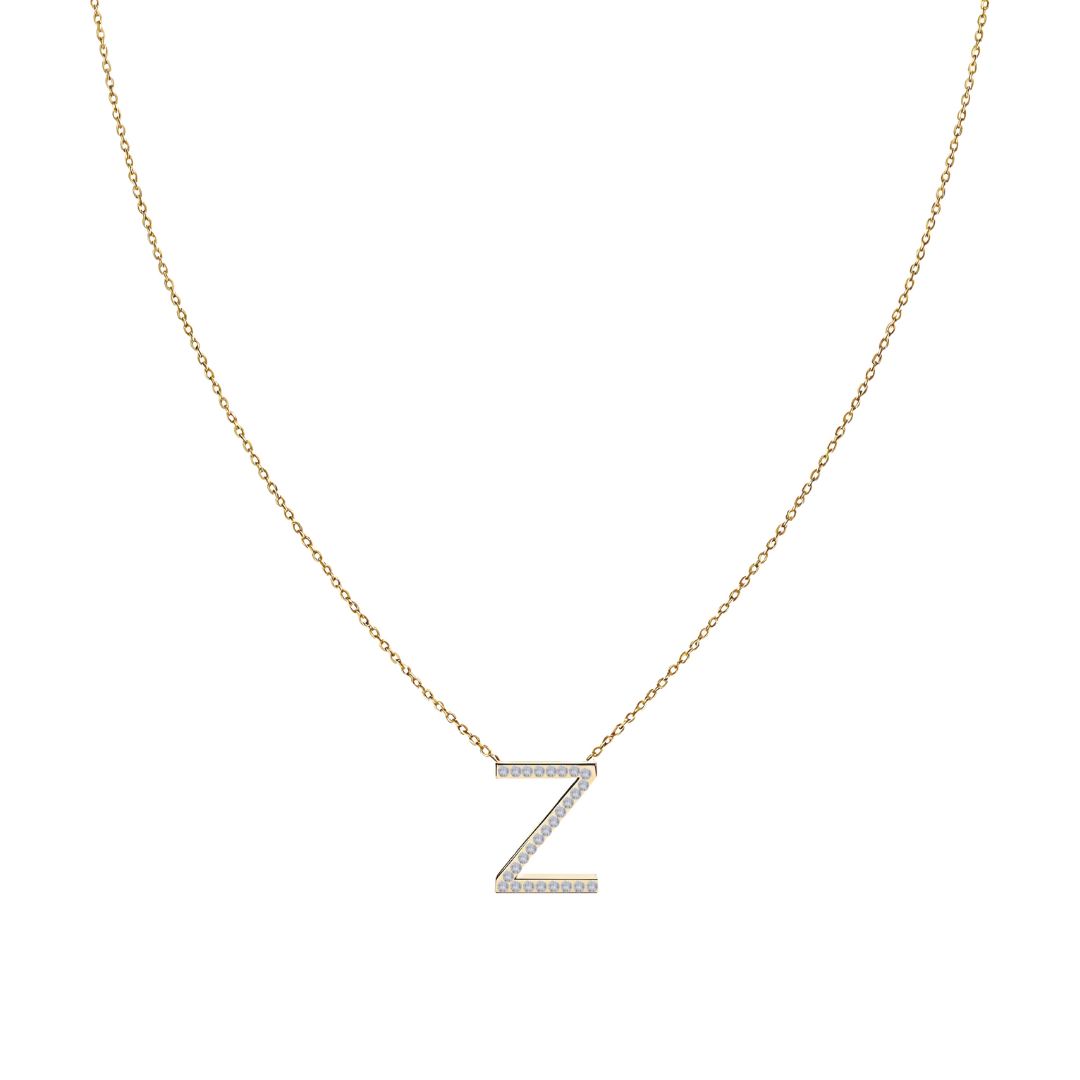 Collar Signa ‘Z’ Plata con acabado en Oro 18K