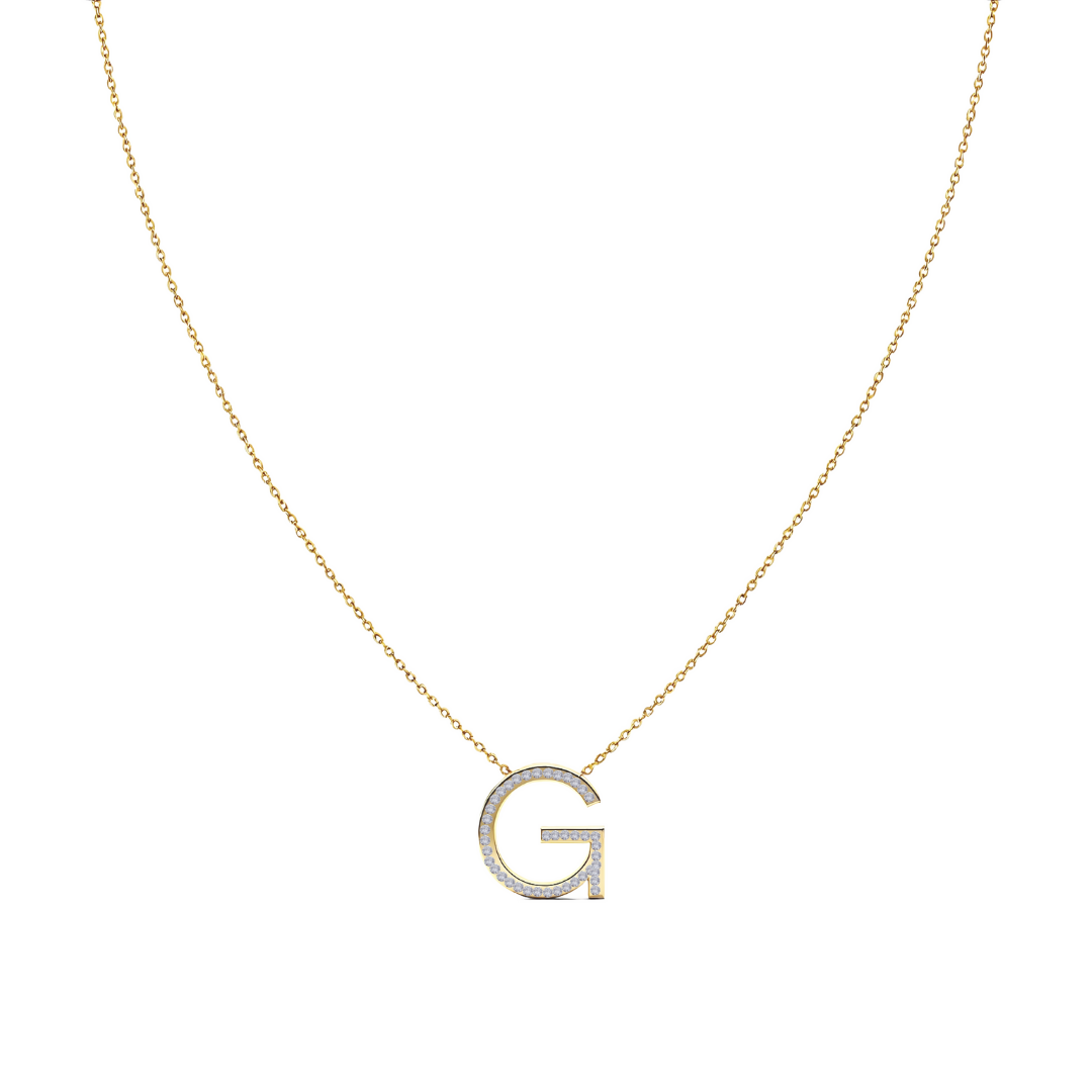 Collar Signa ‘G’ Plata con acabado en Oro 18K