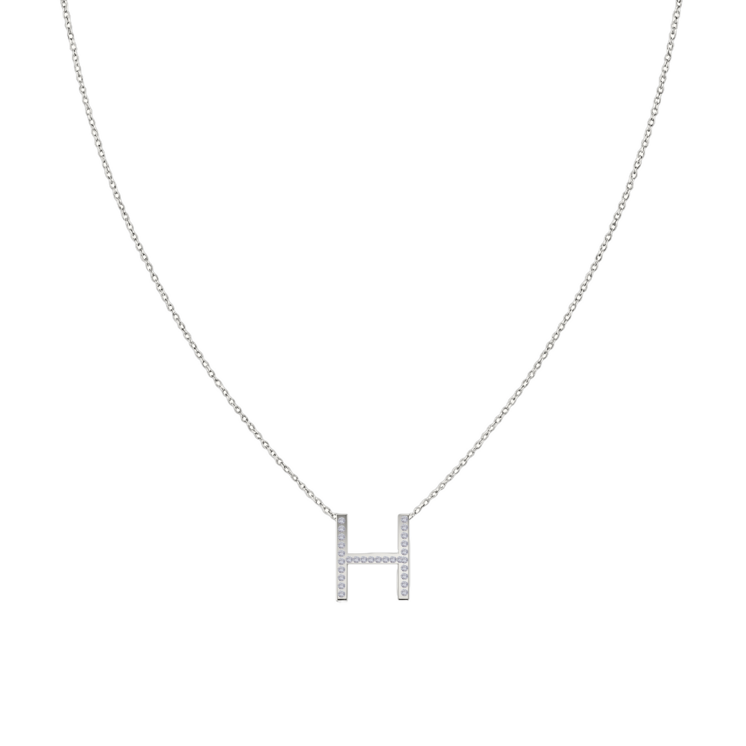 Collar Signa ‘H' Plata Esterlina