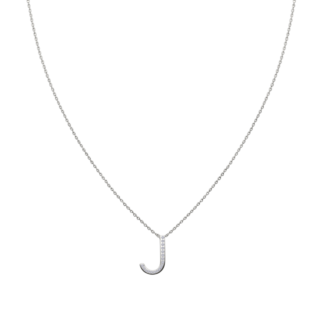 Collar Signa ‘J' Plata Esterlina