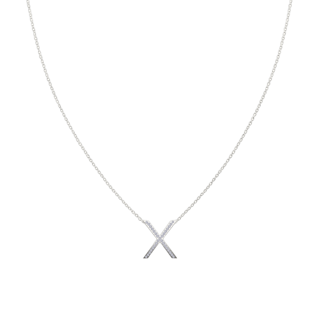 Collar Signa ‘X' Plata Esterlina